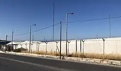 Perimeter Wall to Kara Tepe Camp, Lesvos, Greece.
