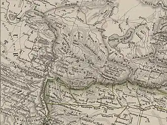 location of the Kara-Kyrgyz Khanate (West Burut) in 1847