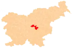 The location of the Municipality of Litija