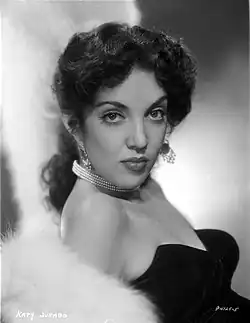 Black and white publicity photograph of Katy Jurado from 1953