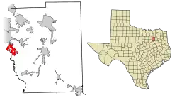 Location of Combine in Kaufman County, Texas