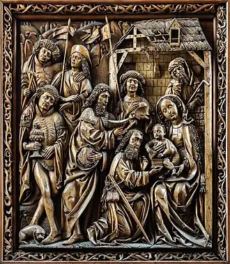 Adoration of the Magi, lower panel of the right wing