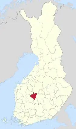 Location of Keuruu sub-region