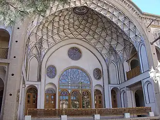 Iwan of the Āmeri House in Kashan, Iran (18th century)