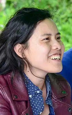 Kim Fu at the Eden Mills Writers' Festival in 2018