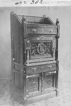Secretary-abattant (c. 1875), by Kimbel and Cabus.