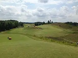 The view from the tee box of the first hole