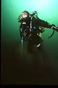 Kiss rebreather testing by Natasha Dickinson.