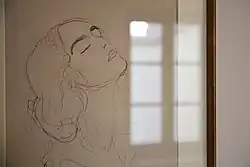 Gustav Klimt: Mädchenkopf mit geschlossenen Augen (1913)