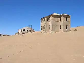 Abandoned houses in Kolmanskop