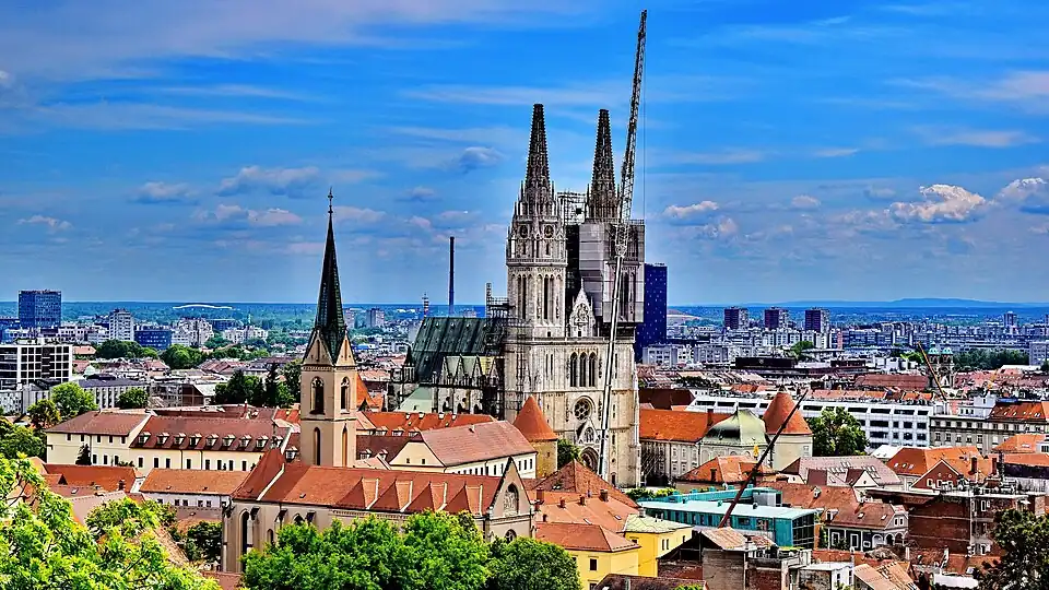 Cathedral seen without tips of its tower bells