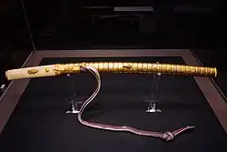 Koshirae (mounting) for a wakizashi Sairen featuring the Shimazu clan's mon (family crest), Edo period, Mitsui Memorial Museum