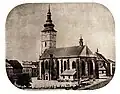 Concathedral in the 18th century with Baroque tower