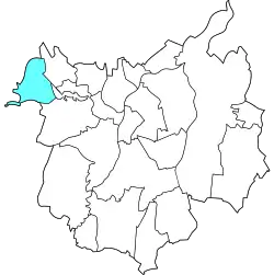 Location of Krásné Pole in Ostrava