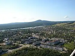 Aerial view of Krasnovishersk