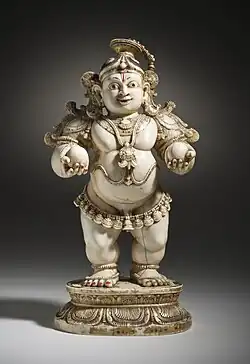 Krishna, the butter thief, ivory, 16th-century India