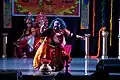 Krishna, Balarama, Kamsa as depicted in Yakshagana