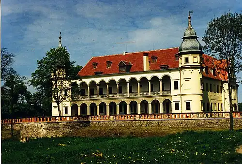 Krobielowice (German: Krieblowitz) Castle, Lower Silesia (owned by the Blücher family 1814–1945)