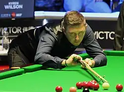 Kyren Wilson playing a shot
