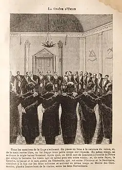 A chain of Union represented by Léo Taxil in his book; Mystères de la Franc-Maçonnerie