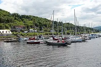View of the marina
