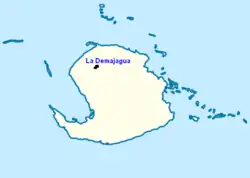 Locator map of La Demajagua (in black) within Isla de la Juventud
