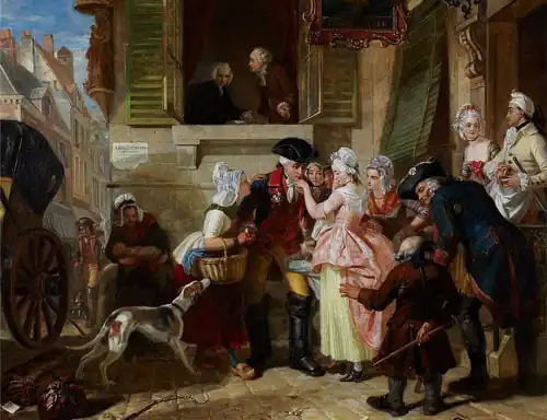 La Fleur's departure from Montreuil by Edward Matthew Ward