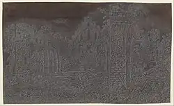 Seghers, Ruins of a large church, c. 1629-38; print