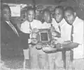 2001 Co-op quiz team. All four went on to the University of the West Indies.