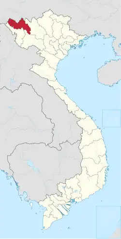Location of Lai Châu within Vietnam