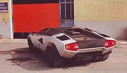 Countach Evoluzione prototype rear view