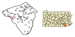Location in Lancaster County, Pennsylvania