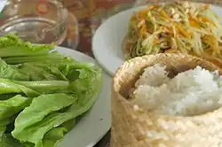 Image 21Sticky rice and papaya salad (from Culture of Laos)