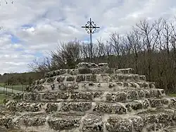 The Calvary of the Three Crosses. Le Calvaire des trois croix.