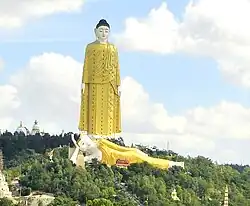 Giant reclining Buddha at Bodhi Tahtaung