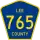 County Road 765 marker