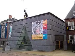 Former entrance to the Fries Museum on the Turfmarkt in Leeuwarden