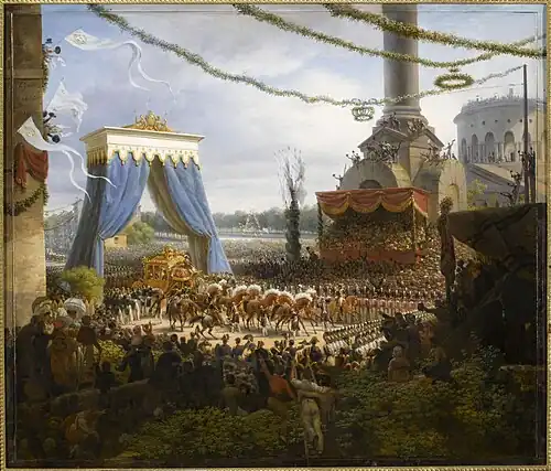 Entry of Charles X into Paris after his coronation, 1825