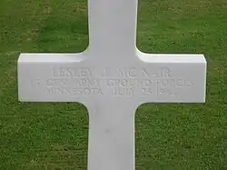 McNair grave marker, prior to 2010