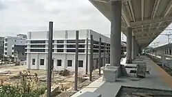Under construction northbound platform