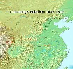 Li Zicheng's rebellion 1637–1644