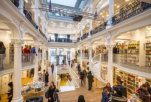 Interior of the Cărturești Carusel Bookstore