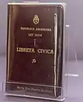 Eva Perón's Civic Book at Museo Perón