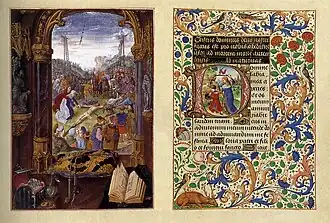 Folios from the "Hours of Mary of Burgundy", c 1477