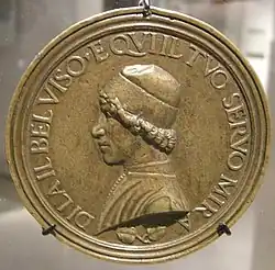 Lisisppo il giovane, self-portrait medal, 1475–80