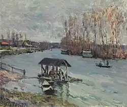 Alfred Sisley, Il Lavatoio di Bougival, 1877
