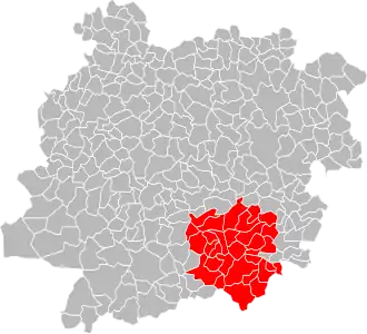 Location of Agen within the department