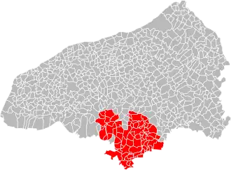 Situation of the metropolis in Seine-Maritime.