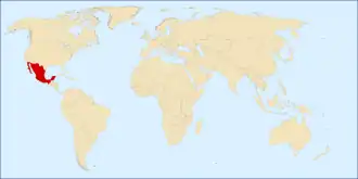Location of Mexico