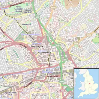 High Pavement is located in Nottingham